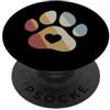 Paw Print Apparel for Pet Owners Vintage zampa stampa cuore retrò cane amante grafica donna PopSockets PopGrip Adesivo