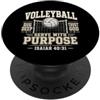 Christian Volleyball Serve with Purpose Pallavolo cristiano servire con scopo Isaia 40:31 PopSockets PopGrip Adesivo