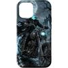 Motorghast Garage Custodia per iPhone 12/12 Pro Moto gotica senza testa Chopper Rider Halloween Art
