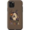 Halloween Spooky Magic Custodia per iPhone 11 Pro Carino Halloween Fantasma Strega Raven Zucca Magia