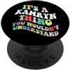 Personalized Name Mothers Day outfit For Retro Groovy è una cosa Kamryn che non capiresti PopSockets PopGrip Adesivo