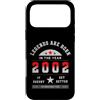 Geburtsjahr Legende Vintage Nostalgie Ge Custodia per iPhone 17 Pro Max Vintage 2002 compleanno Legends are born, design retrò