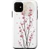 CRAZEELEBAH JAPAN INC Custodia per iPhone 11 STREETWEAR RETRÒ GIAPPONESE SAKURA CHERRY BLOSSOM MOON NIGHT