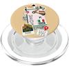 Traveler Souvenir Tickets Roma Biglietto Aereo Pass Imbarco Aereo Italy Lover Viaggi PopSockets PopGrip per MagSafe
