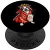 Merry Christmas Wrap Ribbon Bow Stars Xm Boston Terrier Bostie Candy Cane Carta Regalo PopSockets PopGrip Adesivo