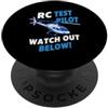 Funny RC Helicopter Gifts for Men and Wo RC elicottero elicottero RC di corsa di telecomando PopSockets PopGrip Adesivo