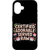 Cute Sushi Custodia per iPhone 16 Certified adorable, served raw. Cute Sushi