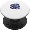 Abbigliamento Musica Spaziale Astronauta DJ Musica Cosmica Galassia PopSockets PopGrip Adesivo