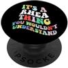 Personalized Name Mothers Day outfit For Retro Groovy è una cosa Rhea che non capiresti PopSockets PopGrip Adesivo