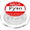 NATIONAL RYAN DAY OCT 14 by Scarebaby De DIVERTENTE CIAO IL MIO NOME È RYAN PopSockets PopGrip per MagSafe
