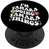 Personalized Name Mothers Day outfit For Retro Groovy Im Tamara Fare Tamara cose divertente mamma PopSockets PopGrip Adesivo