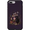 Halloween Spooky Magic Custodia per iPhone 7 Plus/8 Plus Rimani magico Black Cat Witchy Moon