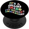 Personalized Name Mothers Day outfit For Retro Groovy è una cosa Collins che non capiresti PopSockets PopGrip Adesivo