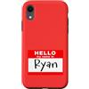 NATIONAL RYAN DAY OCT 14 by Scarebaby De Custodia per iPhone XR DIVERTENTE CIAO IL MIO NOME È RYAN