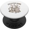 Cozy Fall Frogs Cozy Frog Watching Foglie Autunno Amante PopSockets PopGrip Adesivo