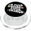 Personalized Name Mothers Day outfit For Retro Groovy I'm PIPER Doing PIPER Things Divertenti Festa della Mamma PopSockets PopGrip per MagSafe
