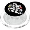 Personalized Name Mothers Day outfit For Retro Groovy Im PHOENIX Fare PHOENIX Cose Divertente Madre PopSockets PopGrip per MagSafe