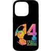 COOL SOCCER DESIGNS AND OUTFITS Custodia per iPhone 14 Pro 4 ANNI DI BEING AWESOME CALCIO 4° COMPLEANNO