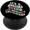 Personalized Name Mothers Day outfit For Retro Groovy è una cosa Giuliana che non capiresti PopSockets PopGrip Adesivo