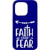 God's World Custodia per iPhone 15 Pro Fede sulla paura Croce cristiana Fede ispiratrice
