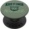 Giant Step Design Co. Keep It Green Vintage Smokey Bear Prevent Wildfires PopSockets PopGrip Adesivo