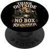 Life is Better Offline Think Outisde, No Box Required - Camping Outdoors Nature PopSockets PopGrip Adesivo