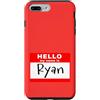 NATIONAL RYAN DAY OCT 14 by Scarebaby De Custodia per iPhone 7 Plus/8 Plus DIVERTENTE CIAO IL MIO NOME È RYAN