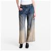 Palm Angels Jeans Palm Angels Pleats Denim Pants Navy Blue/ Sand