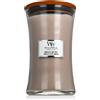 WoodWick Evergreen Cashmere Candela profumata 609,5 g tipo Vanilla & Sea Salt