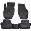 J&J AUTOMOTIVE Tappetini Auto in Gomma su Misura per Volvo XC60 2007-2016, Set da 4 Pezzi, 3D - con Bordo Alto, Antiscivolo, Inodore, Colore Nero, TPE