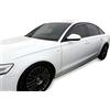 J&J AUTOMOTIVE HEKO Deflettori per Audi A6 C7 4 Berlina 2011-2018, 2 pezzi | 2 deflettori HEKO per Audi A6 C7 4 Berlina/Wagon, PMMA 3 mm, fumé, canale del finestrino.