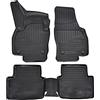 J&J AUTOMOTIVE Norm Liners Tappetini Auto su Misura per Skoda Scala Dal 2019, Set da 5 Pezzi, 3D in Gomma TPE, Antiscivolo, Inodore, Colore Nero
