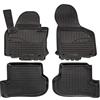 J&J AUTOMOTIVE Norm Liners Tappetini Auto su Misura per Skoda Octavia 2 2004-2013, Set da 4 Pezzi, 3D in Gomma TPE, Antiscivolo, Inodore, Colore Nero