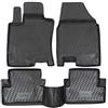 J&J AUTOMOTIVE Tappetini Auto in Gomma su Misura per Nissan Qashqai J10 2007-2014, Set da 4 Pezzi, 3D - con Bordo Alto, Antiscivolo, Inodore, Colore Nero, TPE