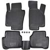 J&J AUTOMOTIVE Tappetini Auto in Gomma su Misura per Volkswagen Passat B6 / B7 2005-2014, Set da 4 Pezzi, 3D - con Bordo Alto, Antiscivolo, Inodore, Colore Nero, TPE