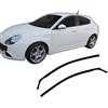 J&J AUTOMOTIVE HEKO Deflettori per Alfa Romeo Giulietta 2010-2020, 2 pezzi | 2 deflettori HEKO per Alfa Romeo Giulietta, PMMA 3 mm, fumé, canale del finestrino.