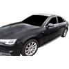 J&J AUTOMOTIVE HEKO Deflettori per Audi A4 B9 4-Porte Berlina 2016-2024 | 2 deflettori HEKO per Audi A4 B9 4-Porte Berlina/Wagon, PMMA 3 mm, fumé, canale del finestrino.