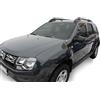 J&J AUTOMOTIVE HEKO Deflettori per Dacia Duster 2010-2017, 2 pezzi | 2 deflettori HEKO per Dacia Duster, PMMA 3 mm, fumé, canale del finestrino.