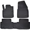 J&J AUTOMOTIVE Norm Liners Tappetini Auto su Misura per Citroen C5 2008-2017, Set da 4 Pezzi, 3D in Gomma TPE, Antiscivolo, Inodore, Colore Nero