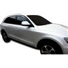 J&J AUTOMOTIVE HEKO Deflettori per Audi Q5 2008-2015, 2 pezzi | 2 deflettori HEKO per Audi Q5, PMMA 3 mm, fumé, canale del finestrino.