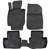 J&J AUTOMOTIVE Tappetini Auto in Gomma su Misura per Mazda CX-5 2012-2017, Set da 4 Pezzi, 3D - con Bordo Alto, Antiscivolo, Inodore, Colore Nero, TPE