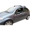J&J AUTOMOTIVE Deflettori d'Aria per Citroen C3 2002-2009, Set da 2 Pezzi, Nero Fumé Oscurato Heko