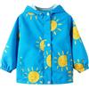 Domueay Giacca Impermeabile Bambino Bambina Giacca Antipioggia, 2-10 Anni | Antivento Primaverile Autunno Giubbotto Cerniera con Cappuccio, Ragazza Ragazzi Leggera Traspirante Cappotto Softshell Scuola