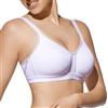 Selene, Reggiseno Donna Sportivo in Microfibra Traspirante, Senza Ferretto, con Coppe Imbottite, Collezione Nina, Colore Bianco, Taglia 3B