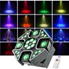 Osusuent 150W Mini LED RGBW Moving Head Luce da Palcoscenico 4 in 1 4 Bracci Testa Mobile