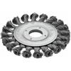 Vigor V6804 - Spazzola per smerigliatrice angolare, 115 mm, diametro attacco 22,2 mm, colore: Argento