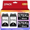 Ondula PG-575 PG-575XL Cartucce d'inchiostro Sostituzione per cartucce Canon 575 XL Nero per Canon 575 PG 575 PG575XL per PIXMA TS3550i TS3551i TS3750i TS3751i TS3752i TR4750i TR4751i TR4756i (2 Nero)