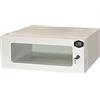 LINK armadio rack LK1904U30 con chiusura a chiave per dispositivi di rete 19 pollici porta in vetro incastellatura acciaio colore grigio dimensioni compatte 54x36x21 cm unità 1 pezzo