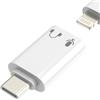 HOYULLI Adattatore USB C Maschio a Lightning Femmina Jack per iPhone 17 16 15 Pro Max Auricolare Audio Cuffie cablate Microfono Adattatore Cavo Convertitore DAC Dual Headphone Telefono per Apple iPad
