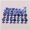 2X2MM Zaffiro Blu Reale Ceylon Calibrato Rotondo Gemme Sfuse Lotto 2 Pz